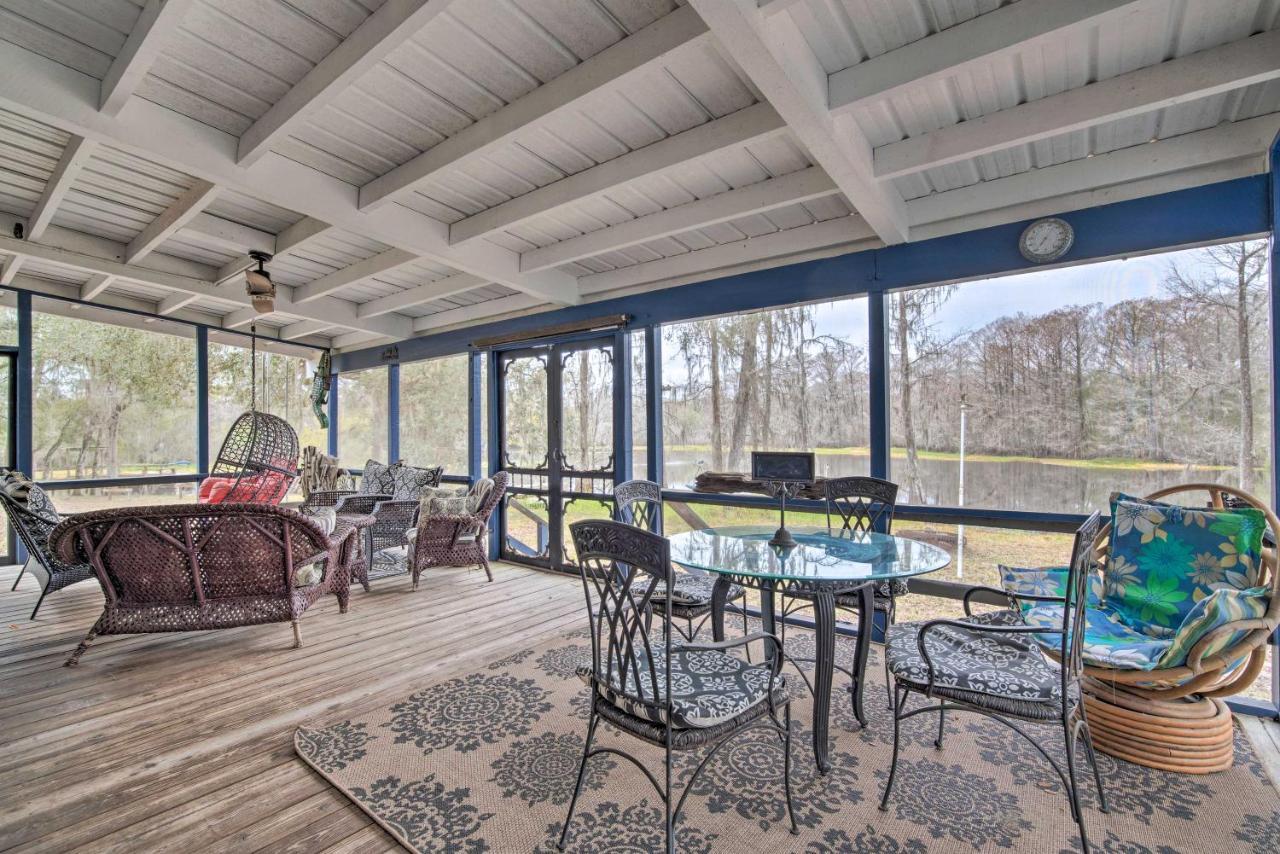Unplugged Withlacoochee Riverfront Retreat! Bushnell Exterior photo