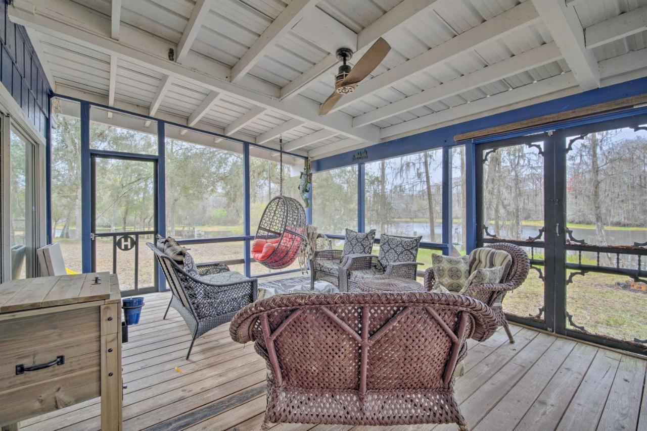 Unplugged Withlacoochee Riverfront Retreat! Bushnell Exterior photo