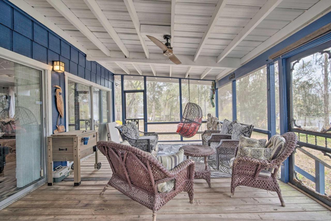 Unplugged Withlacoochee Riverfront Retreat! Bushnell Exterior photo